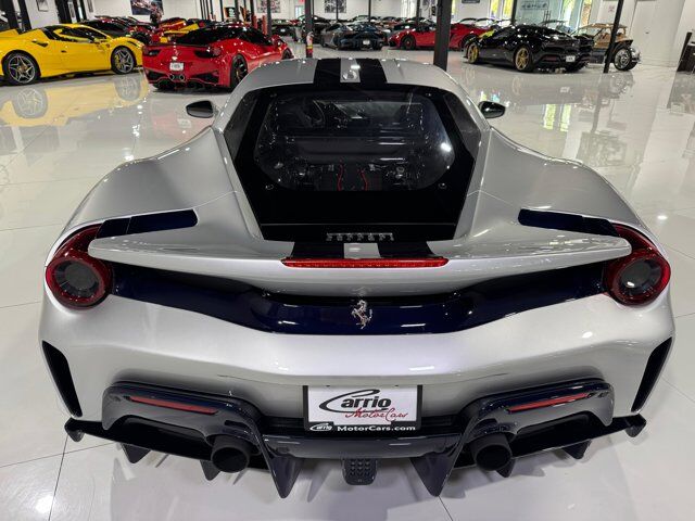 2019 Ferrari 488 Pista Argento Nurburgring paint, painted stripes, carbon wheels, JBL audio, front lifter AND MUCH MORE!! Fort Lauderdale FL