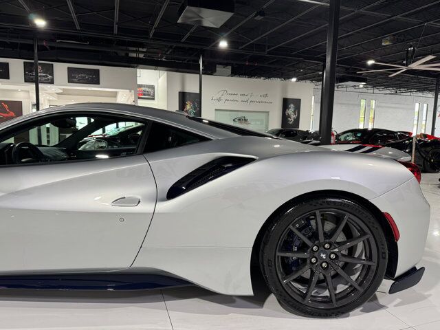 2019 Ferrari 488 Pista Argento Nurburgring paint, painted stripes, carbon wheels, JBL audio, front lifter AND MUCH MORE!! Fort Lauderdale FL