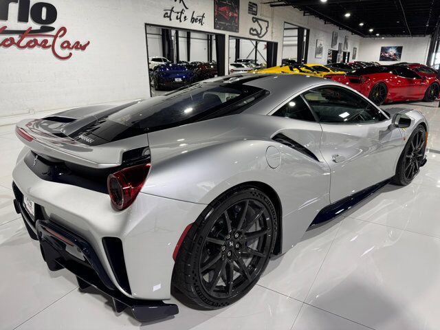 2019 Ferrari 488 Pista Argento Nurburgring paint, painted stripes, carbon wheels, JBL audio, front lifter AND MUCH MORE!! Fort Lauderdale FL