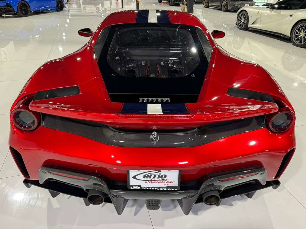 2019 Ferrari 488 Pista Rosso Fuoco paint, Livrea Bianco Avus/Blu Scozia, JBL audio, front lifter, carbon galore AND MORE!!! Fort Lauderdale FL