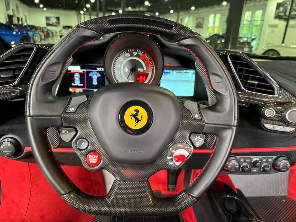 2019 Ferrari 488 Pista Rosso Fuoco paint, Livrea Bianco Avus/Blu Scozia, JBL audio, front lifter, carbon galore AND MORE!!! Fort Lauderdale FL