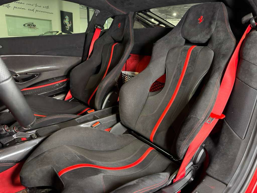2019 Ferrari 488 Pista Rosso Fuoco paint, Livrea Bianco Avus/Blu Scozia, JBL audio, front lifter, carbon galore AND MORE!!! Fort Lauderdale FL
