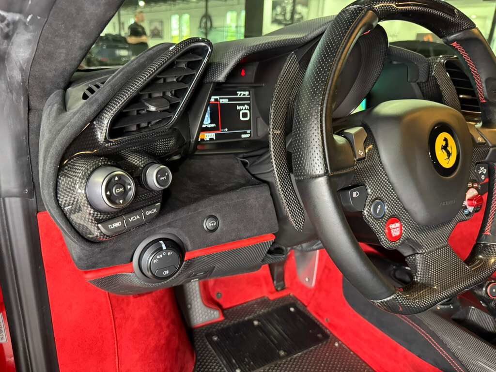 2019 Ferrari 488 Pista Rosso Fuoco paint, Livrea Bianco Avus/Blu Scozia, JBL audio, front lifter, carbon galore AND MORE!!! Fort Lauderdale FL