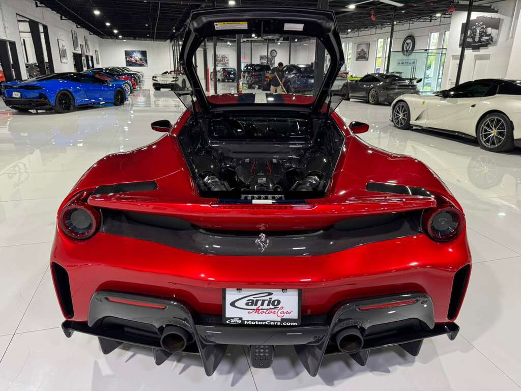 2019 Ferrari 488 Pista Rosso Fuoco paint, Livrea Bianco Avus/Blu Scozia, JBL audio, front lifter, carbon galore AND MORE!!! Fort Lauderdale FL