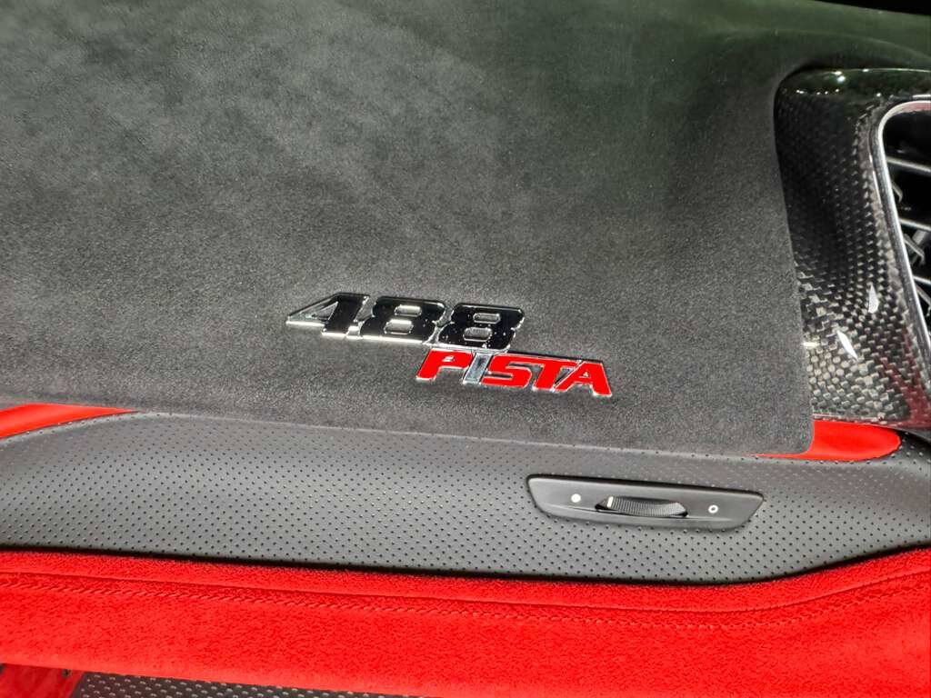 2019 Ferrari 488 Pista Rosso Fuoco paint, Livrea Bianco Avus/Blu Scozia, JBL audio, front lifter, carbon galore AND MORE!!! Fort Lauderdale FL