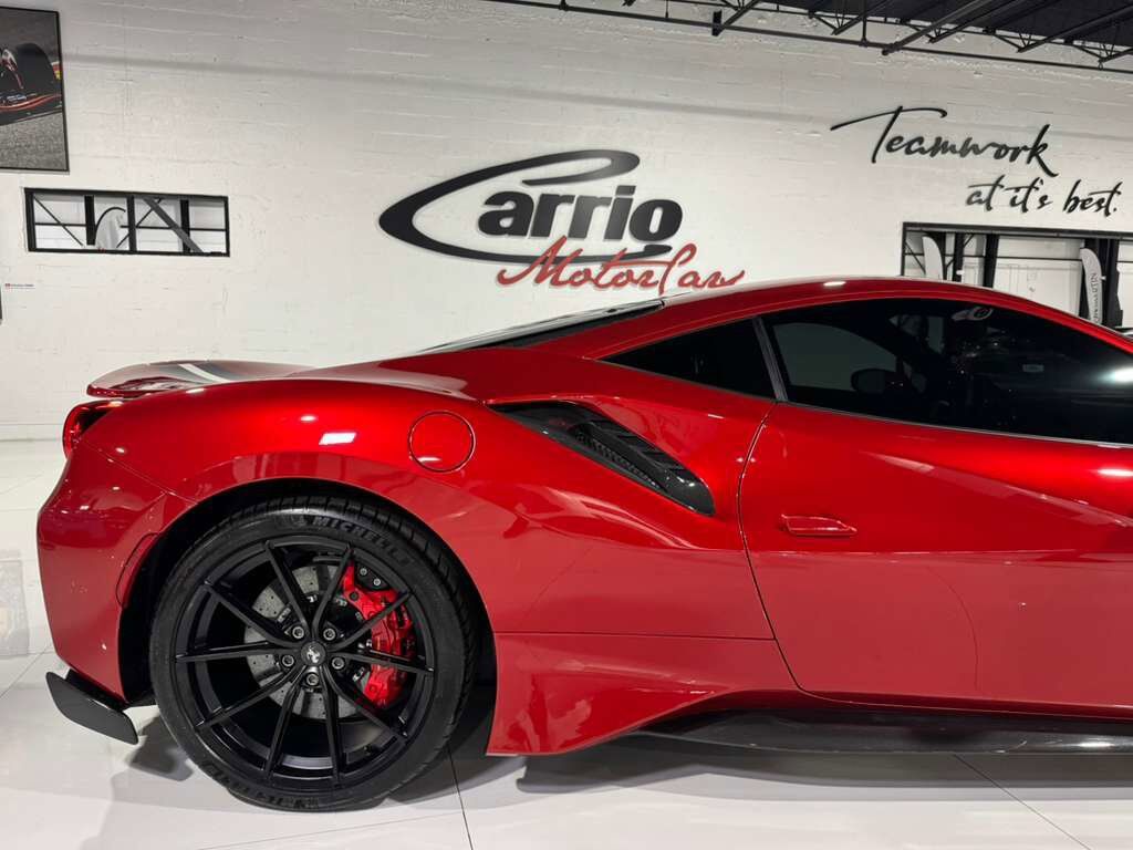2019 Ferrari 488 Pista Rosso Fuoco paint, Livrea Bianco Avus/Blu Scozia, JBL audio, front lifter, carbon galore AND MORE!!! Fort Lauderdale FL