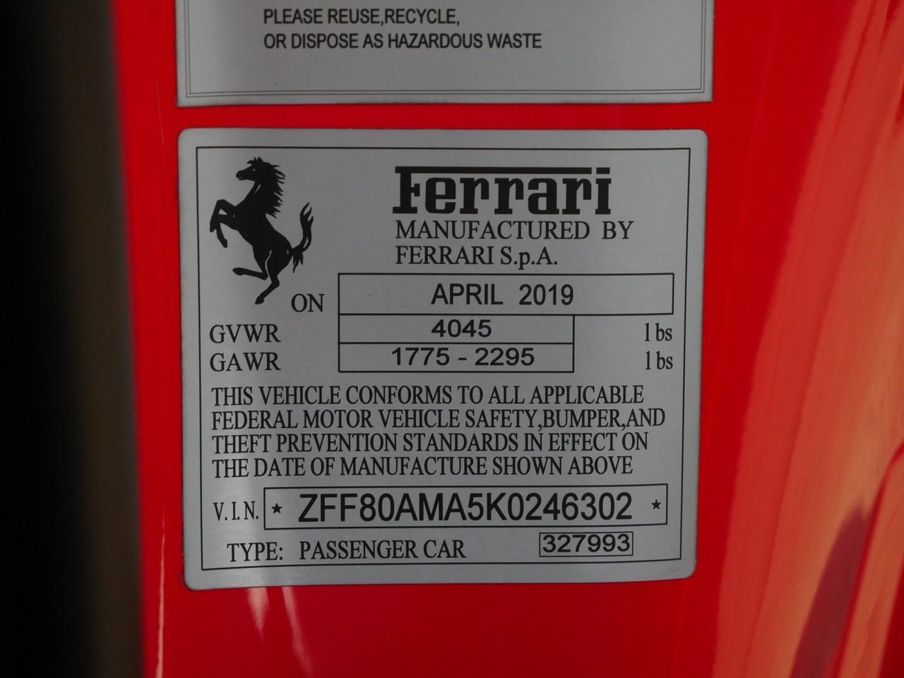 2019 Ferrari 488 Spider Lawrence KS