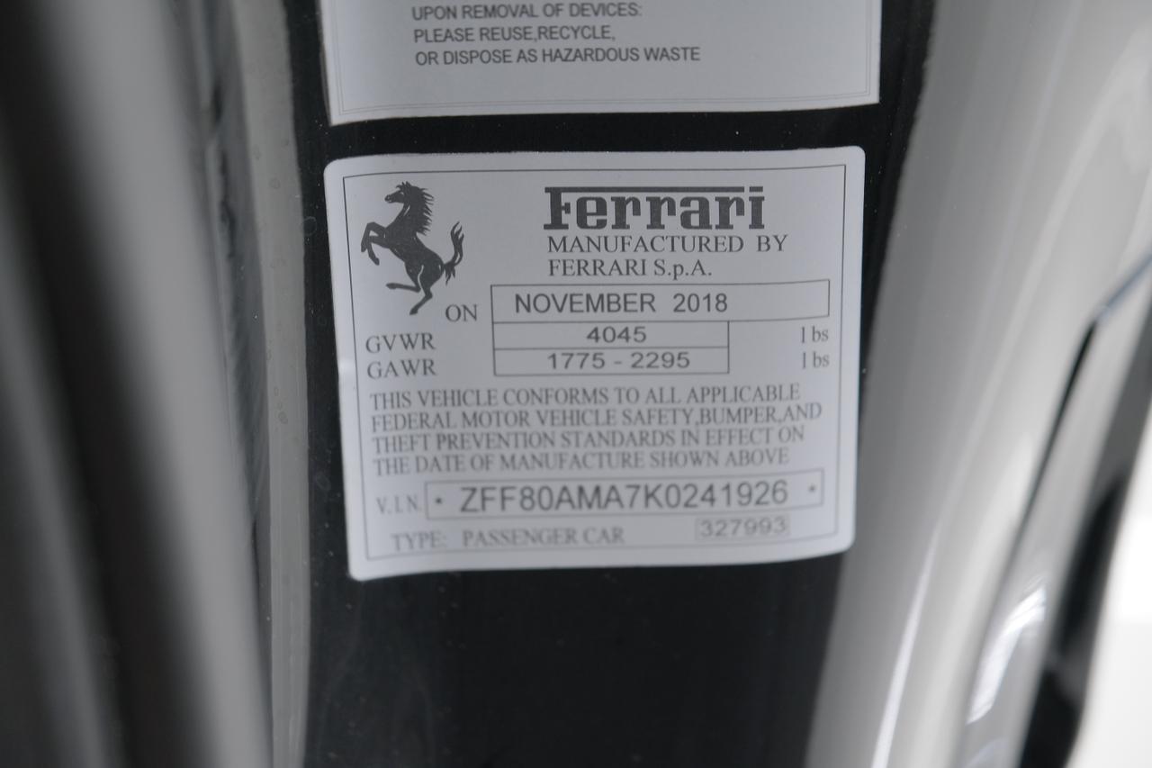 2019 Ferrari 488 Spider Base Miami FL