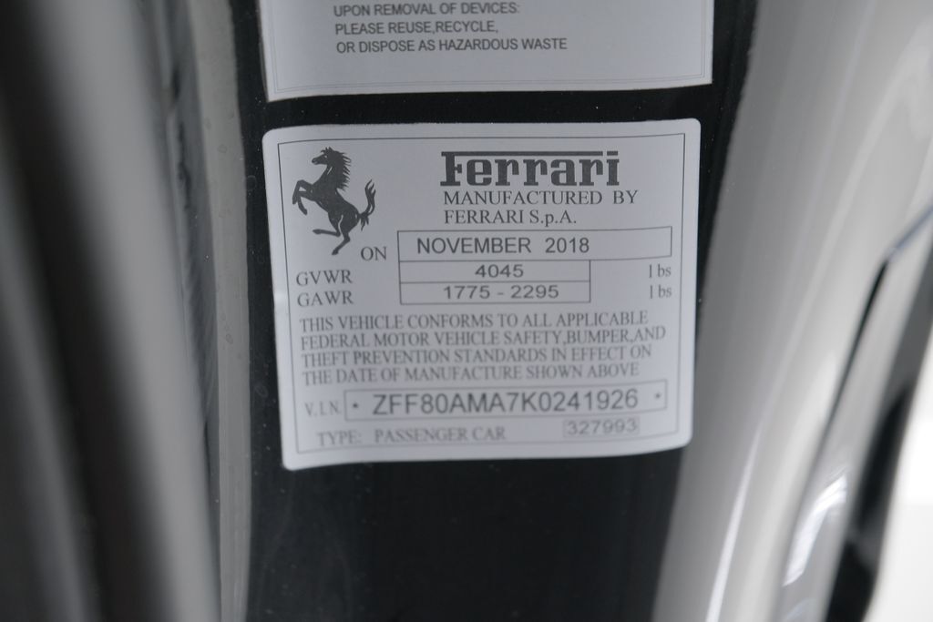 2019 Ferrari 488 Spider Miami FL
