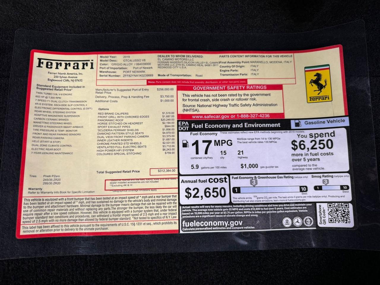2019 Ferrari GTC4Lusso T Fort Lauderdale FL
