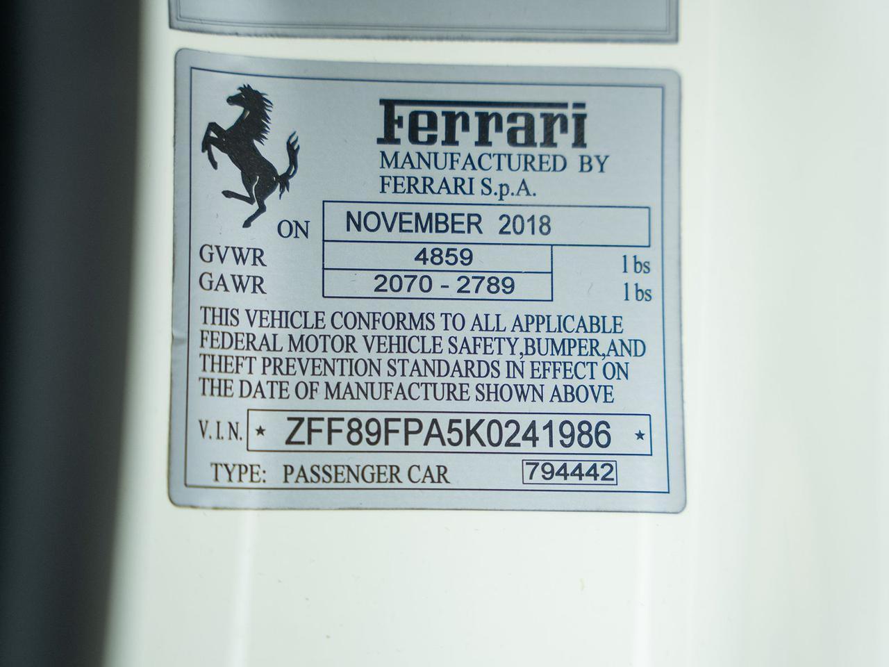 2019 Ferrari Portofino Base Ft Lauderdale FL
