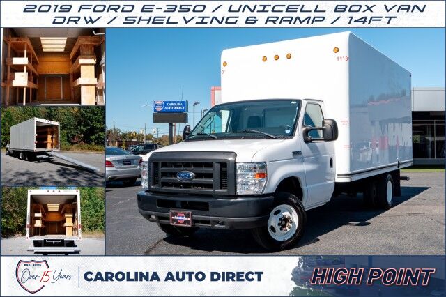 2019 Ford E-350 / Unicell Box Van / DRW / Shelving & Ramp!