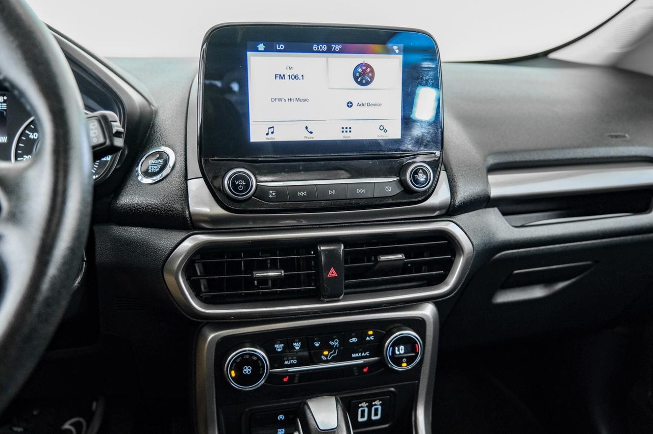 2019 Ford EcoSport SE 4WD AUTOMATIC SUNROOF HEATED SEATS REAR CAMERA KEYLESS START Carrollton TX