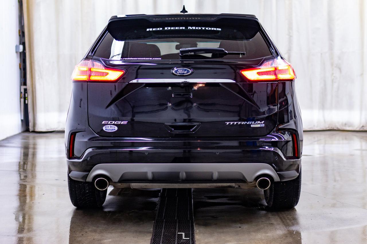 2019 Ford Edge AWD Titanium Leather Roof Nav BCam Red Deer AB