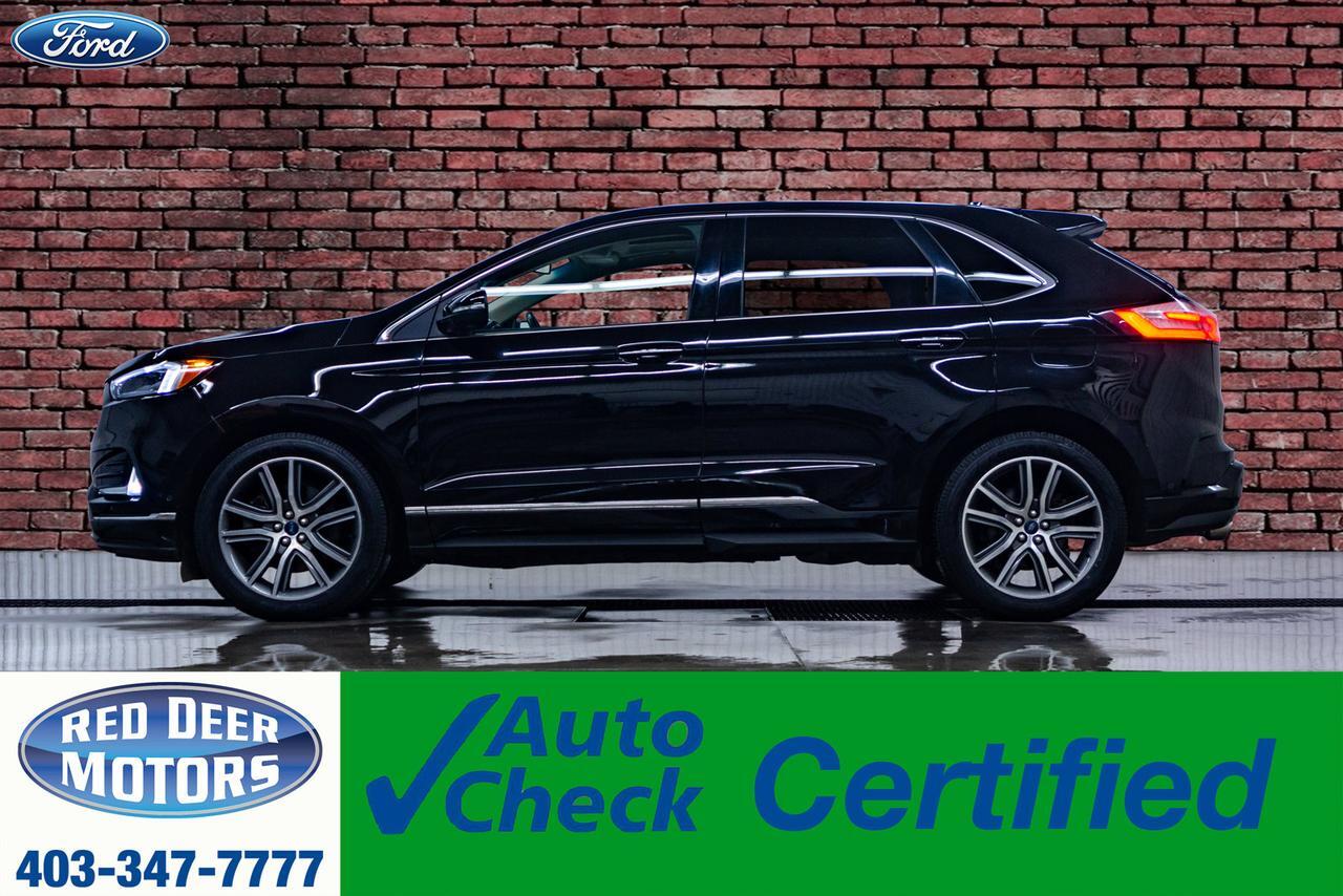 2019 Ford Edge AWD Titanium Leather Roof Nav BCam Red Deer AB