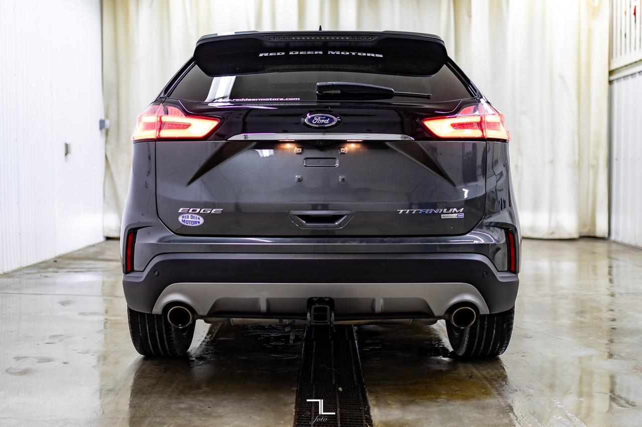 2019 Ford Edge AWD Titanium Leather Roof Nav BCam Red Deer AB