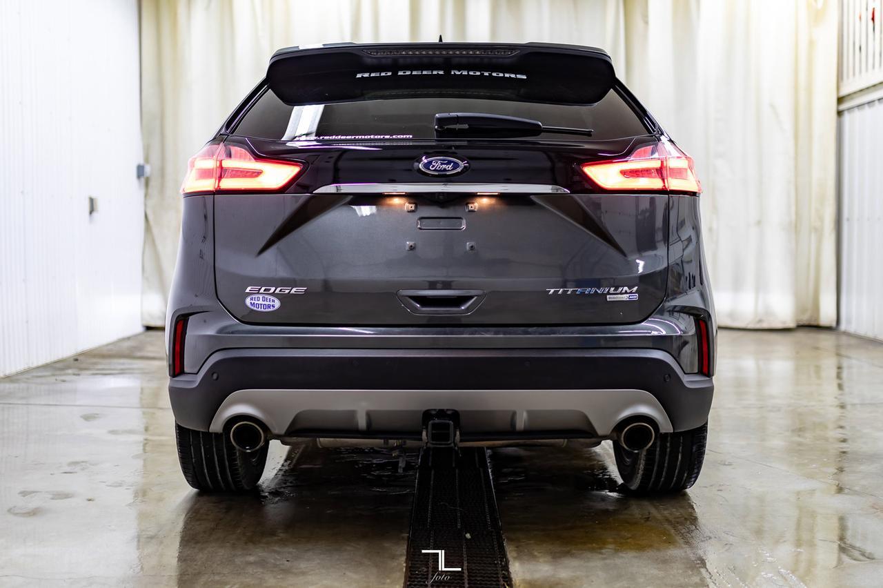 2019 Ford Edge AWD Titanium Leather Roof Nav BCam Red Deer AB