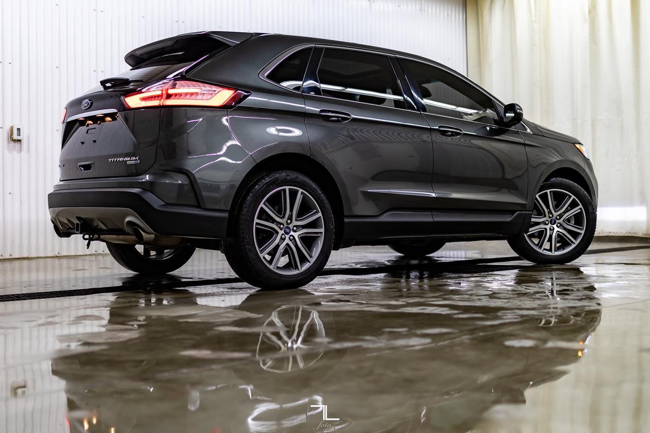 2019 Ford Edge AWD Titanium Leather Roof Nav BCam Red Deer AB