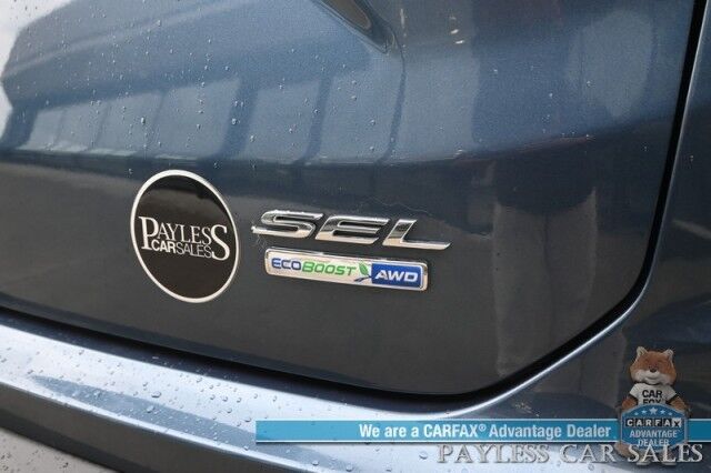 2019 Ford Edge SEL / AWD / Cold Weather & Convenience Pkg / Auto Start / Heated Leather Seats & Steering / Lane Depart & Blind Spot / Apple CarPlay & Android Auto / Back Up Camera / Keyless Entry & Start / Tow Pkg / 1-Owner Anchorage AK
