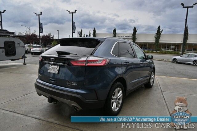 2019 Ford Edge SEL / AWD / Cold Weather & Convenience Pkg / Auto Start / Heated Leather Seats & Steering / Lane Depart & Blind Spot / Apple CarPlay & Android Auto / Back Up Camera / Keyless Entry & Start / Tow Pkg / 1-Owner Anchorage AK