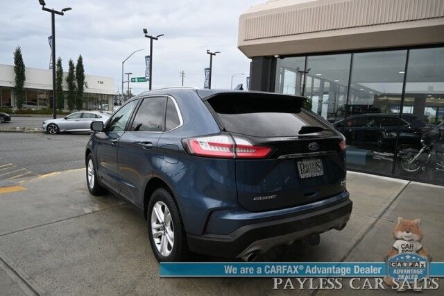 2019 Ford Edge SEL / AWD / Cold Weather & Convenience Pkg / Auto Start / Heated Leather Seats & Steering / Lane Depart & Blind Spot / Apple CarPlay & Android Auto / Back Up Camera / Keyless Entry & Start / Tow Pkg / 1-Owner Anchorage AK