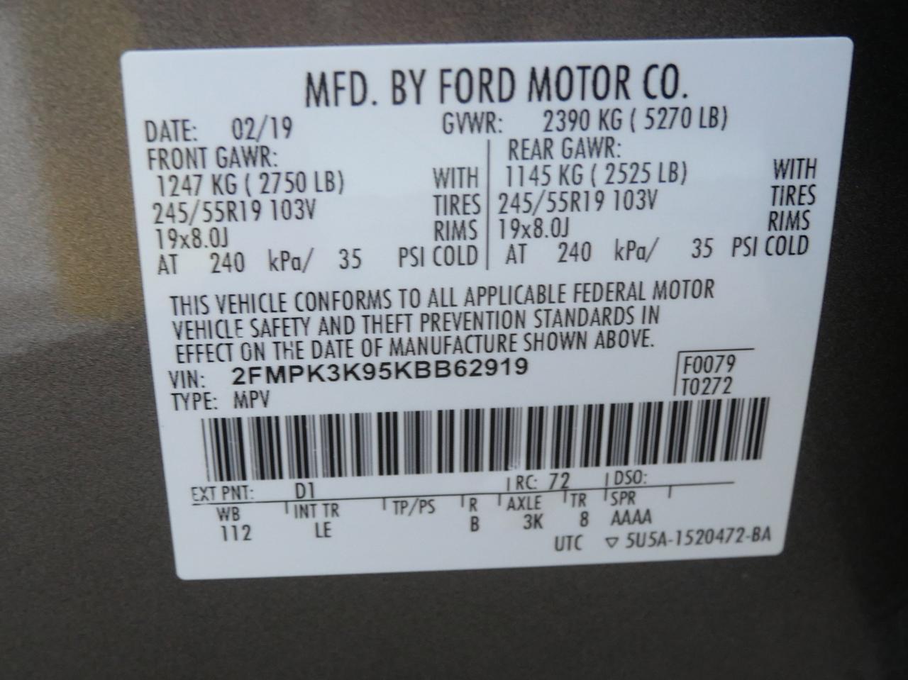 2019 Ford Edge Titanium San Juan TX