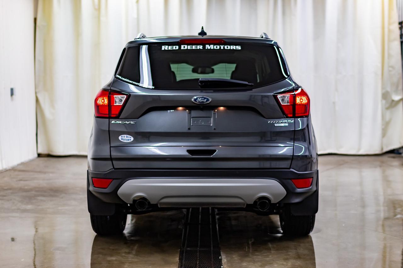 2019 Ford Escape AWD Titanium Leather Roof Nav BCam Red Deer AB