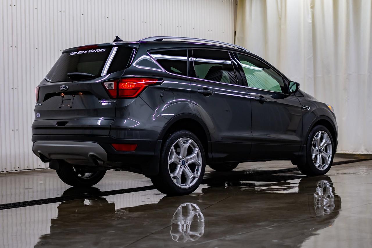 2019 Ford Escape AWD Titanium Leather Roof Nav BCam Red Deer AB