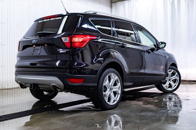 2019 Ford Escape AWD Titanium Leather Roof Nav BCam Red Deer AB