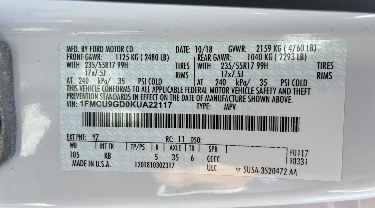 2019 Ford Escape SE Charlton MA