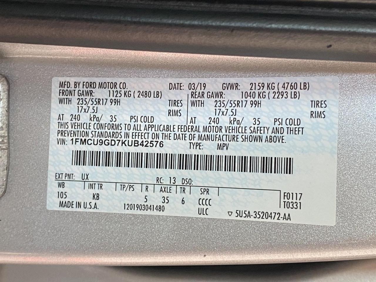 2019 Ford Escape SE Richmond Hill NY