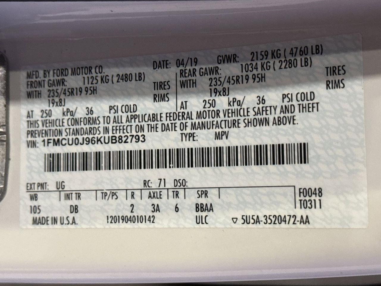 2019 Ford Escape Titanium San Antonio TX