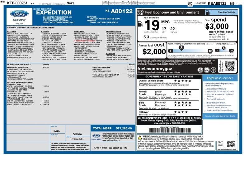 2019 Ford Expedition Limited 4WD Arlington VA