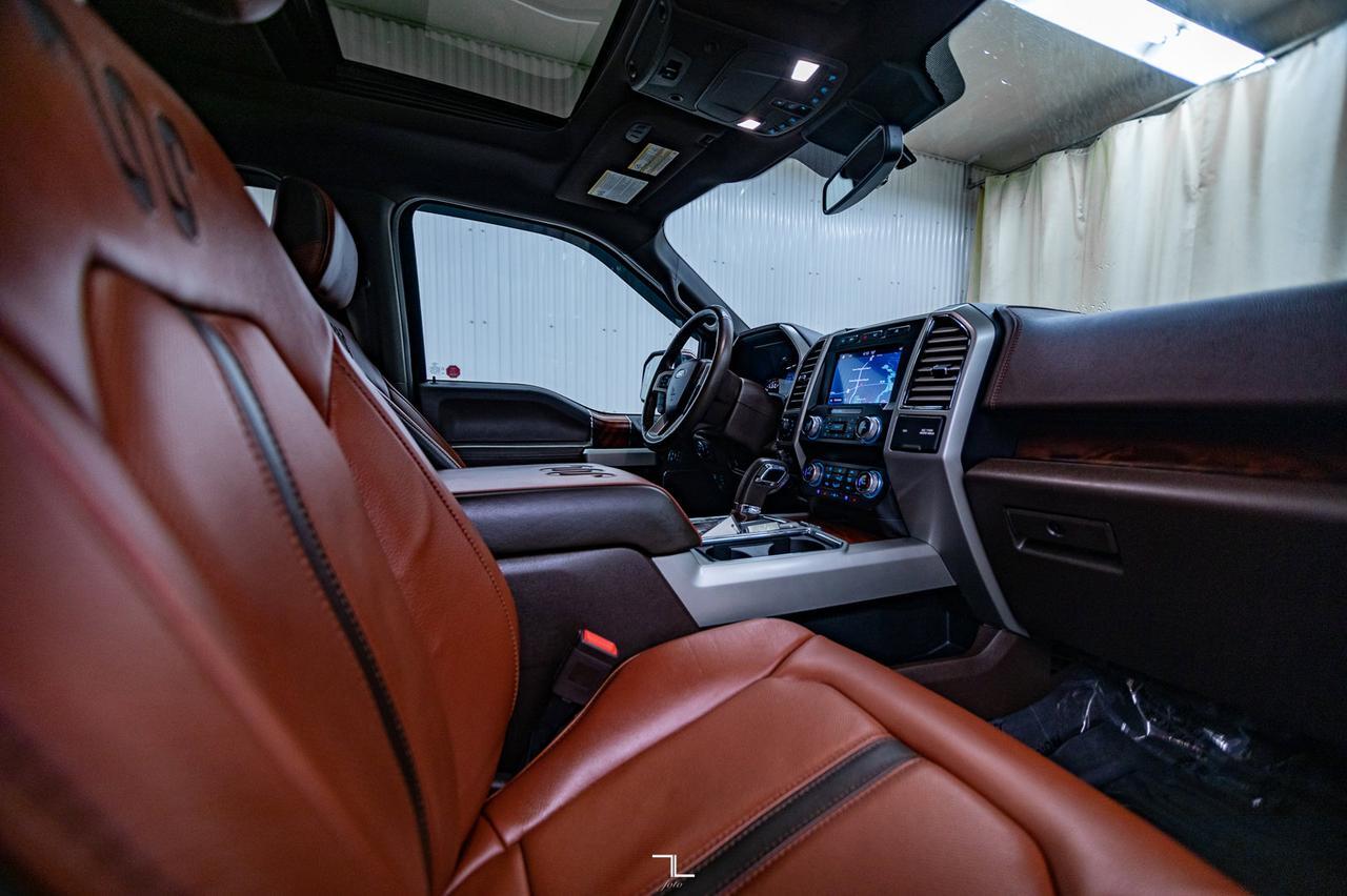 2019 Ford F-150 4x4 Super Crew King Ranch Roush Supercharged Leather Roof Nav Red Deer AB