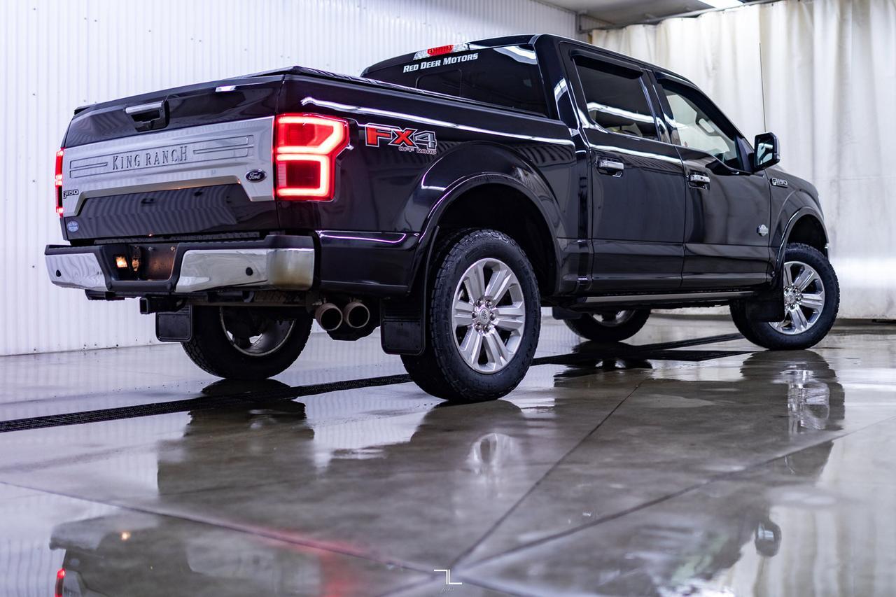 2019 Ford F-150 4x4 Super Crew King Ranch Roush Supercharged Leather Roof Nav Red Deer AB