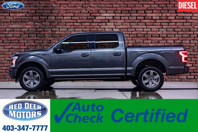 2019 Ford F-150 4x4 Super Crew Lariat Diesel Leather Roof Nav