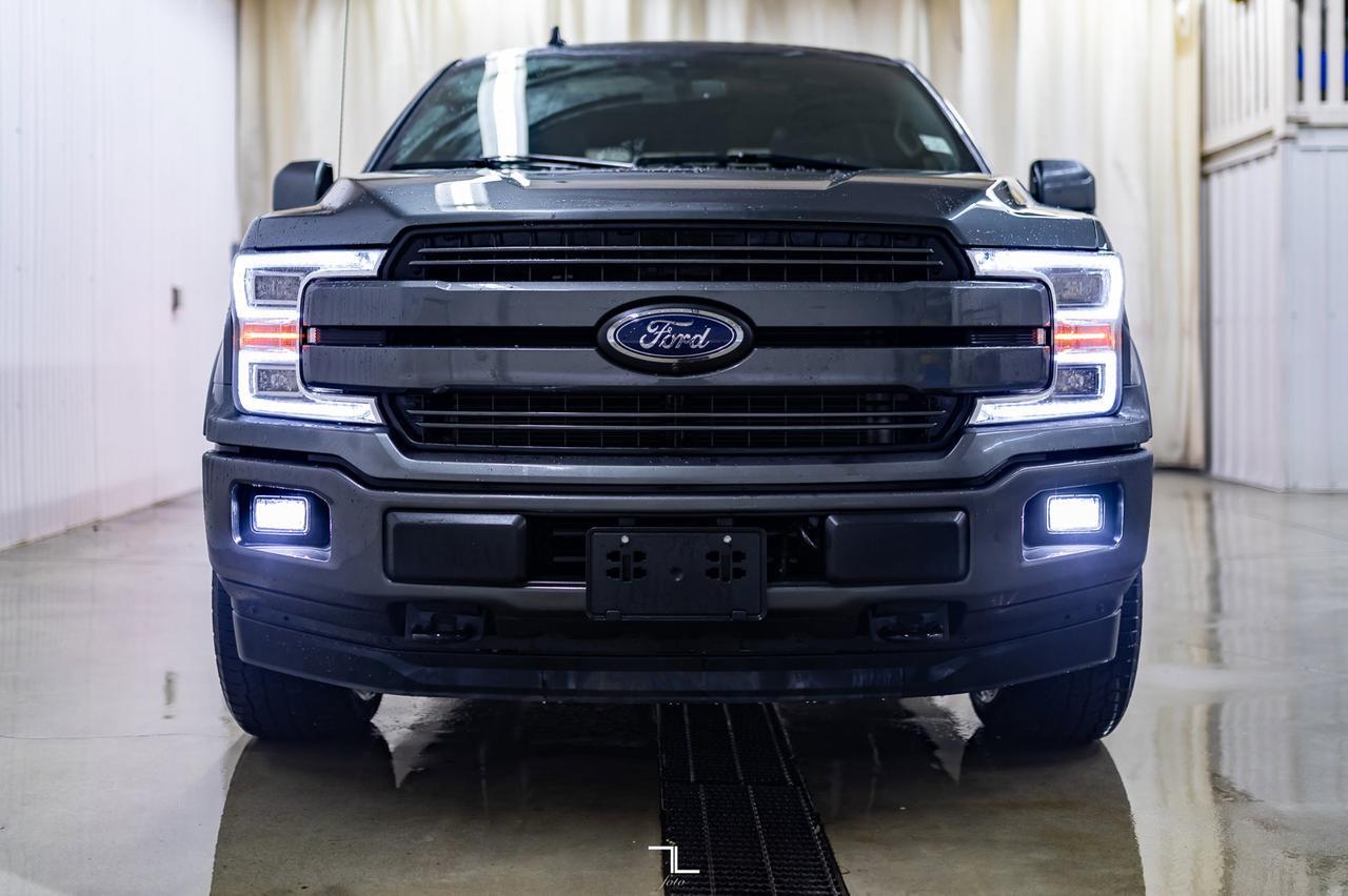 2019 Ford F-150 4x4 Super Crew Lariat Diesel Leather Roof Nav Red Deer AB