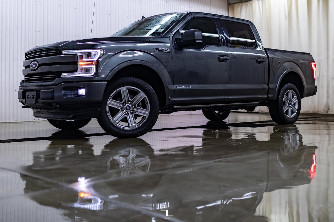 2019 Ford F-150 4x4 Super Crew Lariat Diesel Leather Roof Nav Red Deer AB
