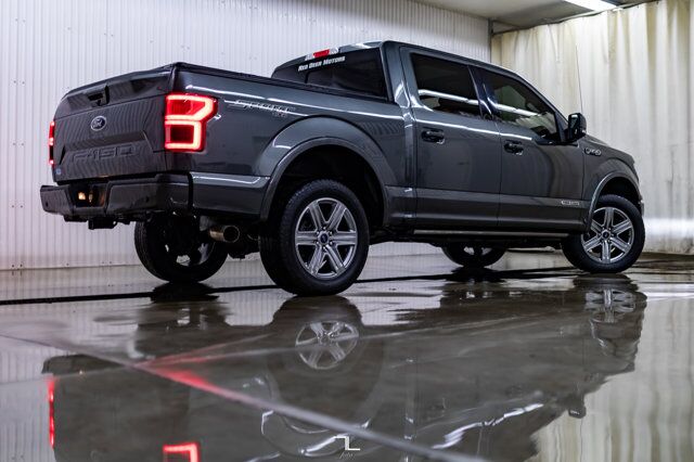 2019 Ford F-150 4x4 Super Crew Lariat Diesel Leather Roof Nav Red Deer AB