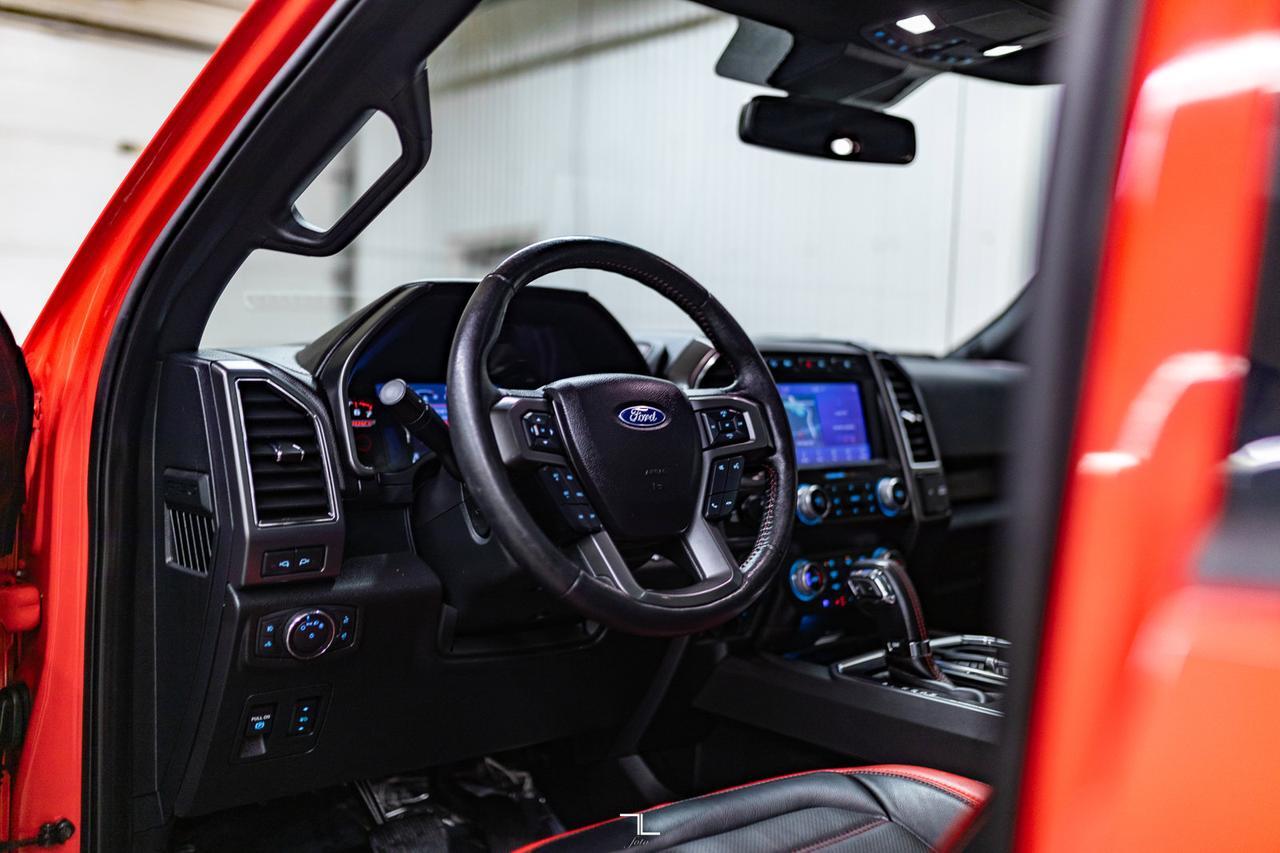 2019 Ford F-150 4x4 Super Crew Lariat FX4 Sport Leather Roof Nav Red Deer AB