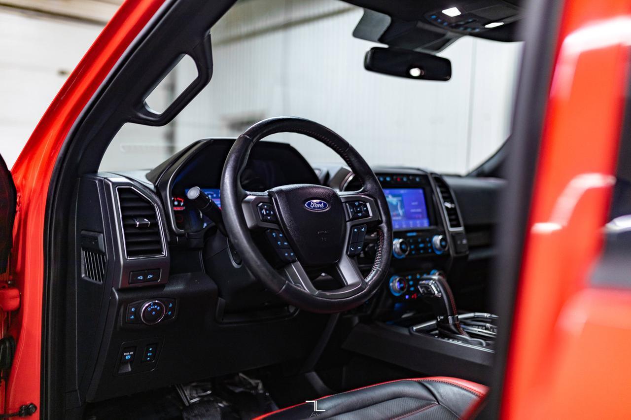 2019 Ford F-150 4x4 Super Crew Lariat FX4 Sport Leather Roof Nav Red Deer AB