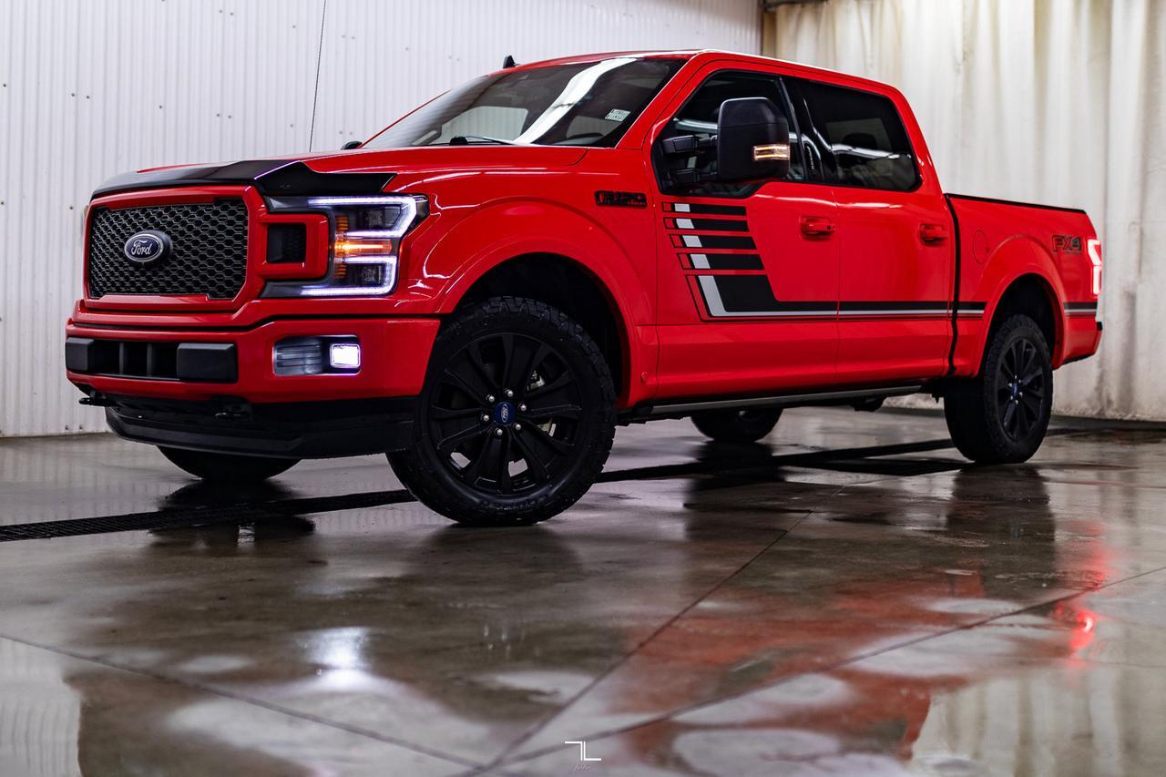2019 Ford F-150 4x4 Super Crew Lariat FX4 Sport Leather Roof Nav Red Deer AB