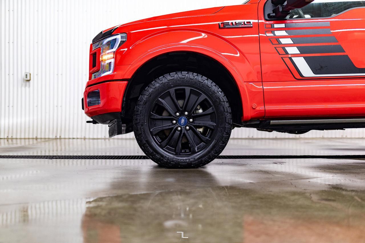 2019 Ford F-150 4x4 Super Crew Lariat FX4 Sport Leather Roof Nav Red Deer AB