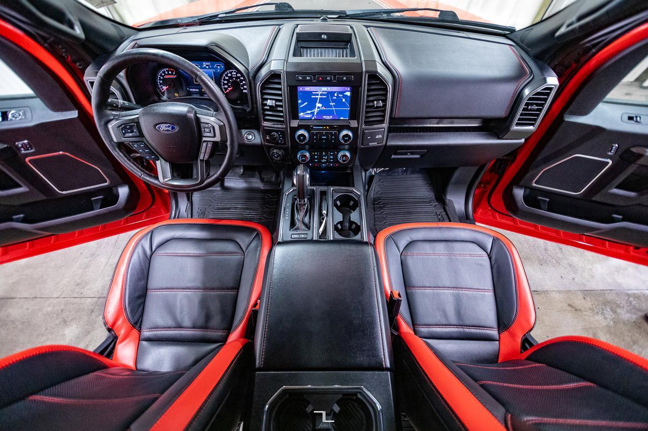 2019 Ford F-150 4x4 Super Crew Lariat FX4 Sport Leather Roof Nav Red Deer AB