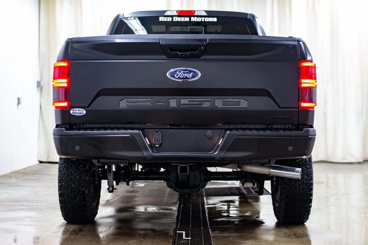 2019 Ford F-150 4x4 Super Crew Lariat Lift Wheels Leather Roof Nav Red Deer AB