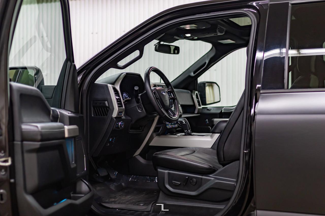 2019 Ford F-150 4x4 Super Crew Lariat Lift Wheels Leather Roof Nav Red Deer AB