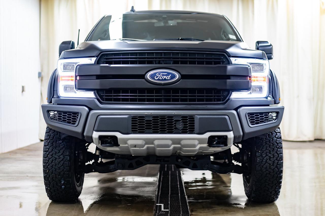 2019 Ford F-150 4x4 Super Crew Lariat Lift Wheels Leather Roof Nav Red Deer AB