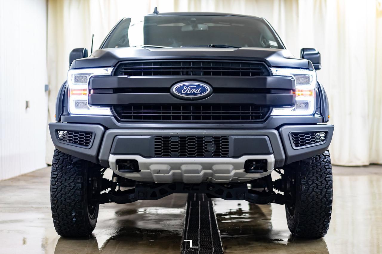 2019 Ford F-150 4x4 Super Crew Lariat Lift Wheels Leather Roof Nav Red Deer AB