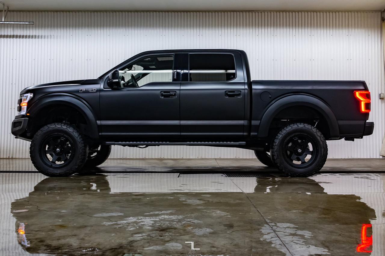 2019 Ford F-150 4x4 Super Crew Lariat Lift Wheels Leather Roof Nav Red Deer AB