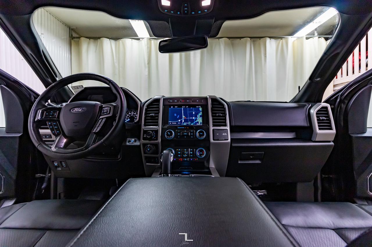 2019 Ford F-150 4x4 Super Crew Lariat Lift Wheels Leather Roof Nav Red Deer AB